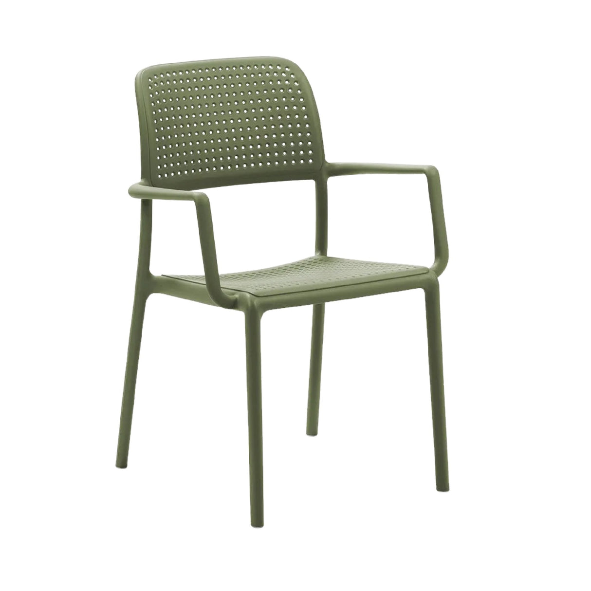   Perforated Fiberglass Outdoor Dining Armchair | Oroa.com
