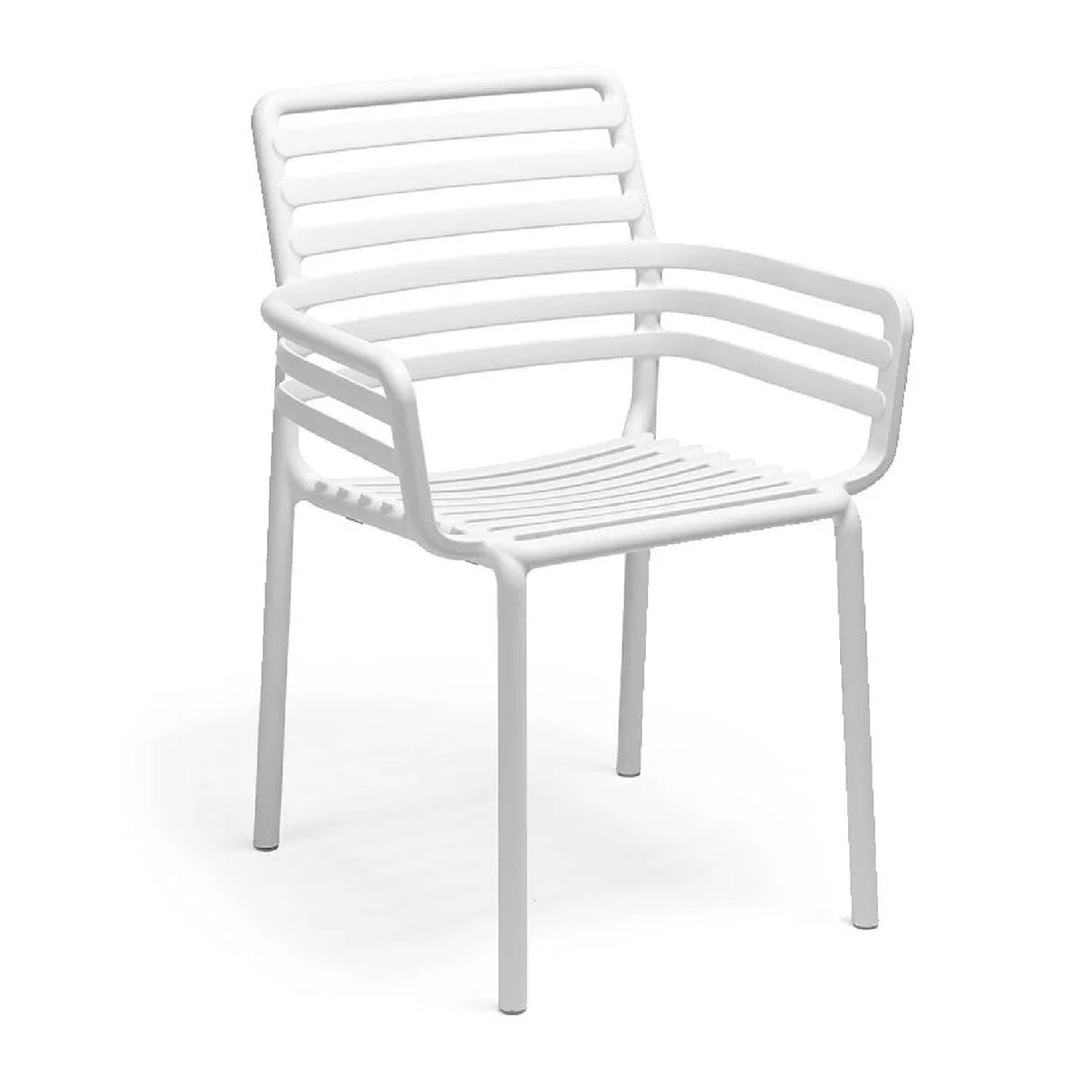   Slatted Outdoor Monobloc Dining Armchair | Oroa.com