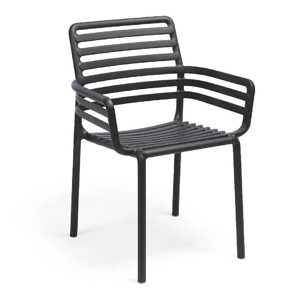   Slatted Outdoor Monobloc Dining Armchair | Oroa.com