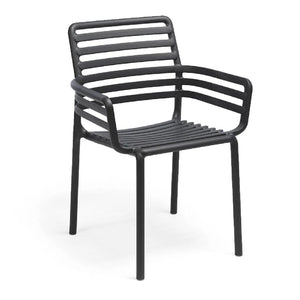   Slatted Outdoor Monobloc Dining Armchair | Oroa.com