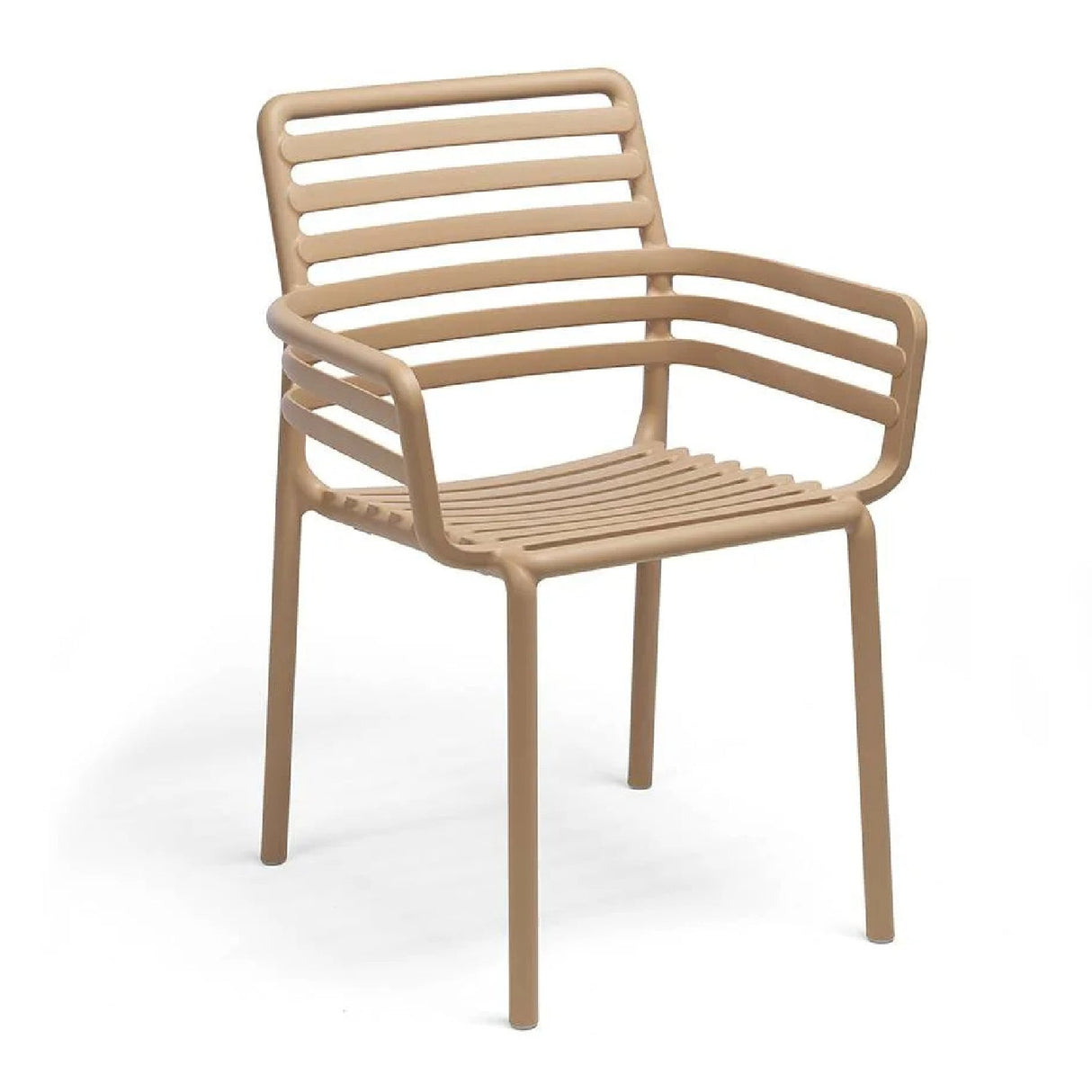   Slatted Outdoor Monobloc Dining Armchair | Oroa.com