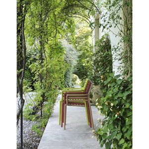   Slatted Outdoor Monobloc Dining Armchair | Oroa.com