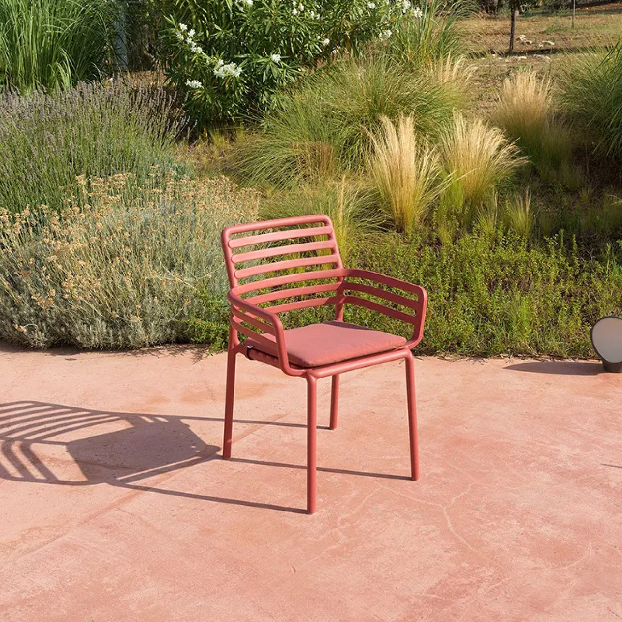   Slatted Outdoor Monobloc Dining Armchair | Oroa.com