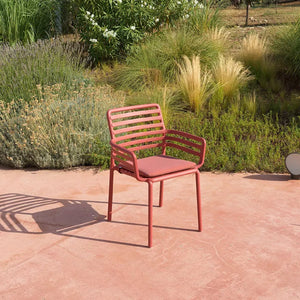   Slatted Outdoor Monobloc Dining Armchair | Oroa.com