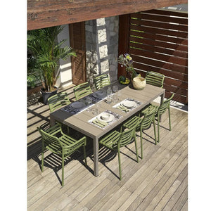   Slatted Outdoor Monobloc Dining Armchair | Oroa.com