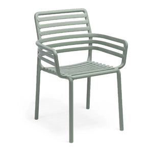   Slatted Outdoor Monobloc Dining Armchair | Oroa.com
