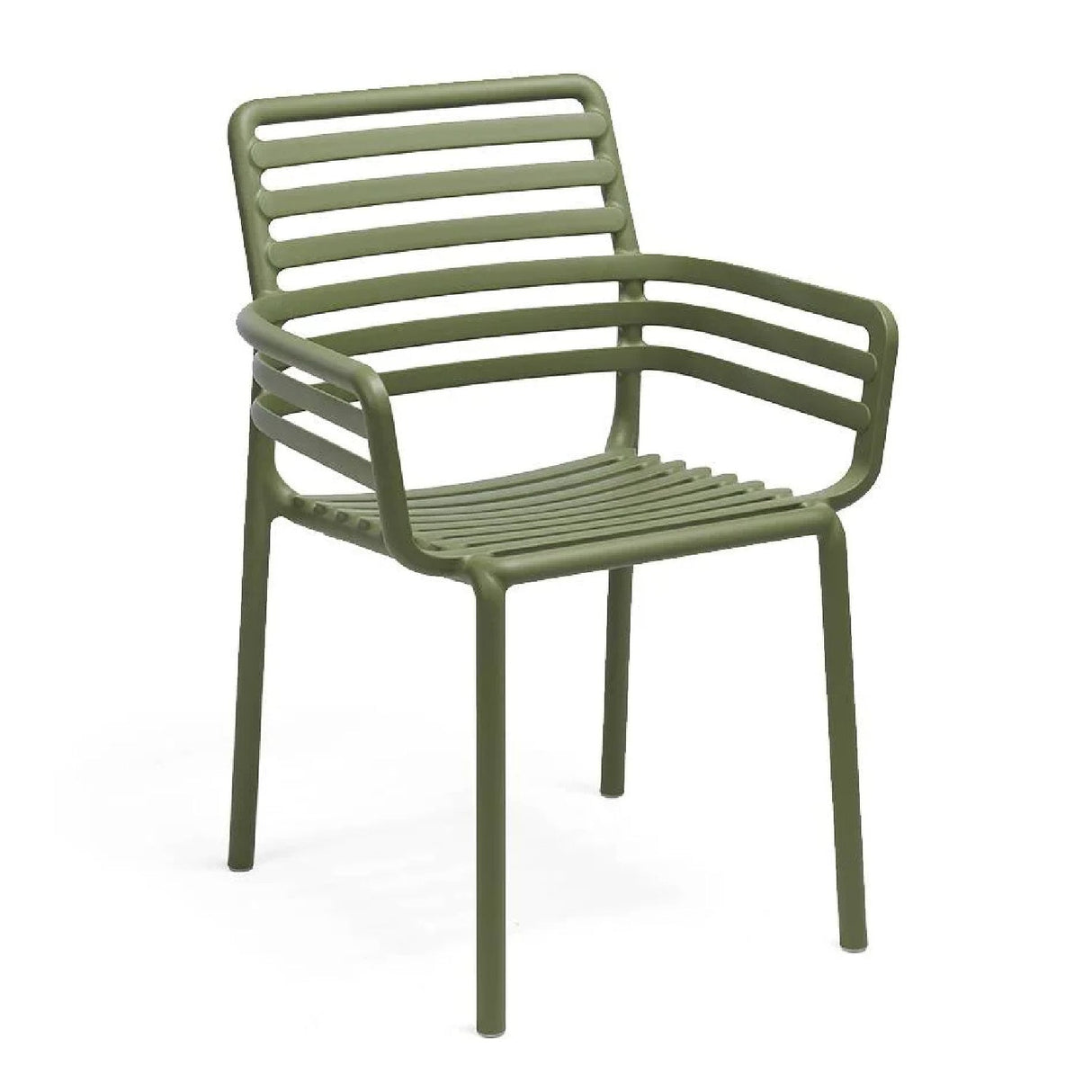   Slatted Outdoor Monobloc Dining Armchair | Oroa.com