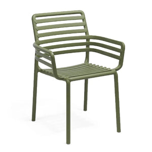   Slatted Outdoor Monobloc Dining Armchair | Oroa.com