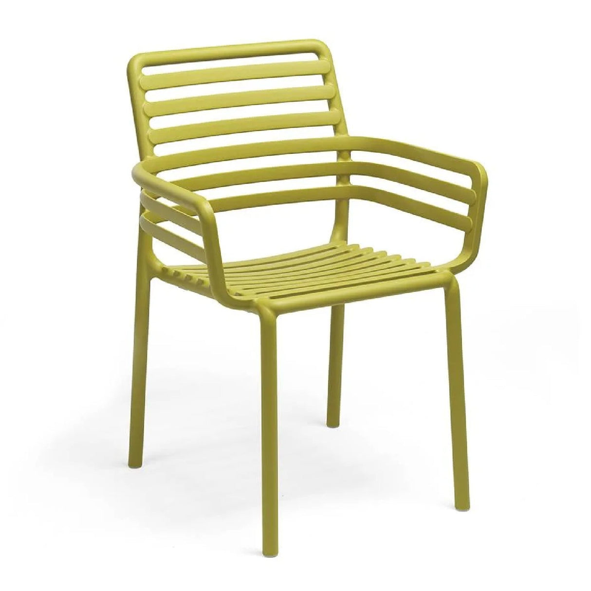   Slatted Outdoor Monobloc Dining Armchair | Oroa.com