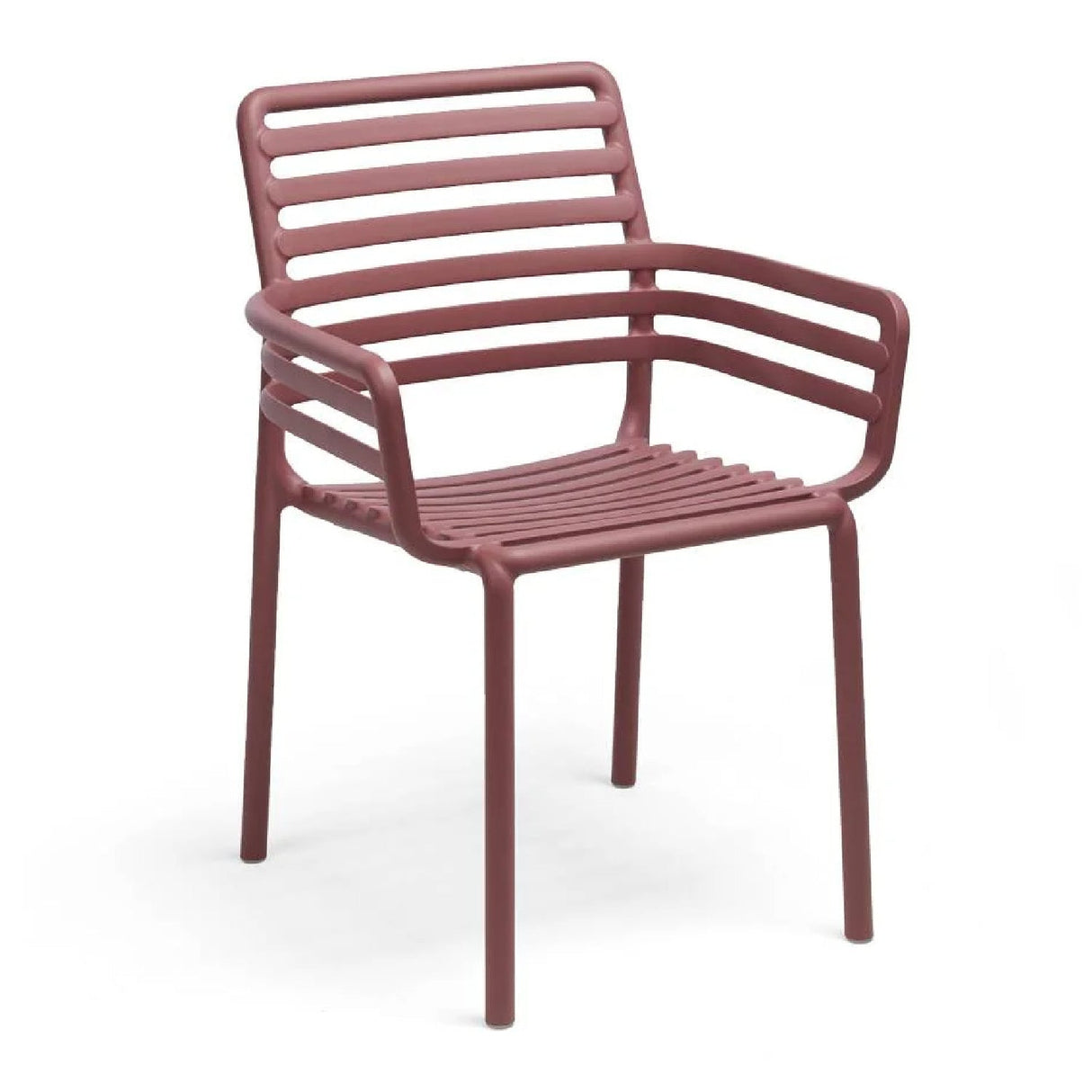  Slatted Outdoor Monobloc Dining Armchair | Oroa.com