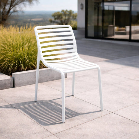   Slatted Outdoor Monobloc Dining Chair | Oroa.com