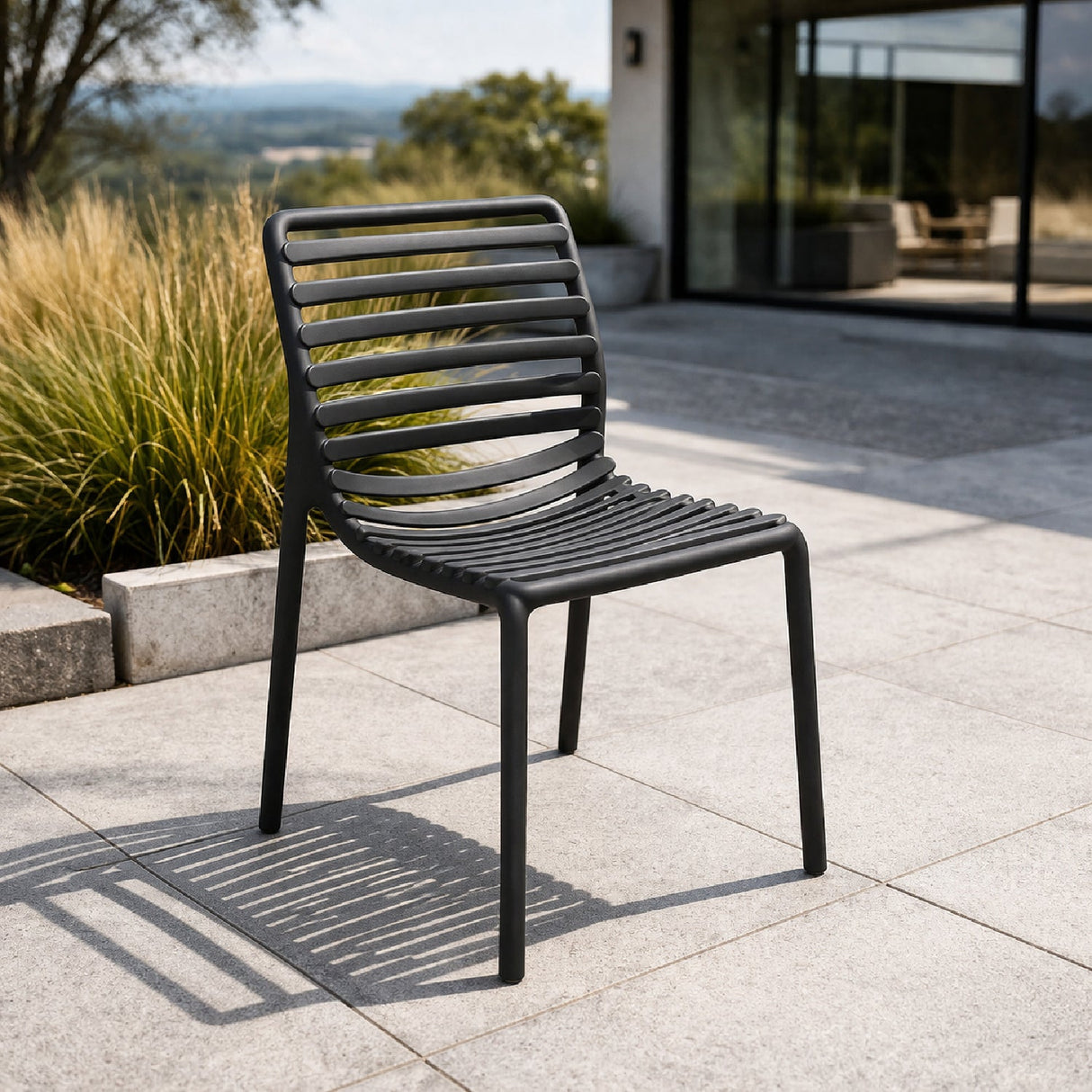   Slatted Outdoor Monobloc Dining Chair | Oroa.com