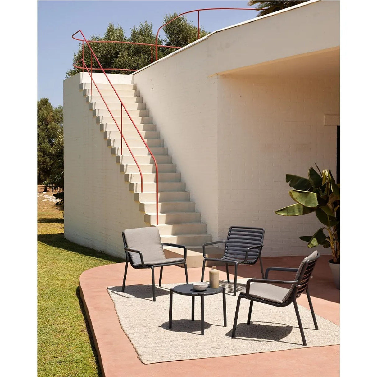   Slatted Stackable Outdoor Lounge Chair | Oroa.com