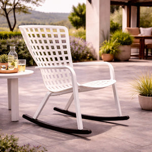   Square Perforated Reclining Outdoor Armchair | Oroa.com