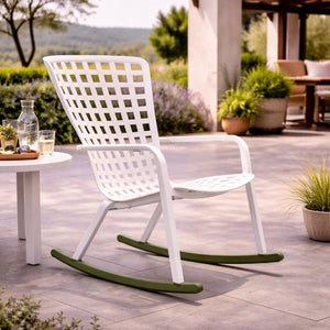   Square Perforated Reclining Outdoor Armchair | Oroa.com
