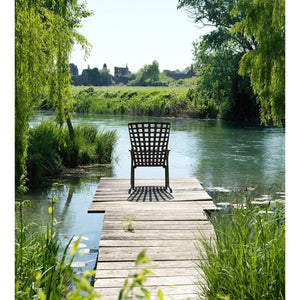   Square Perforated Reclining Outdoor Armchair | Oroa.com