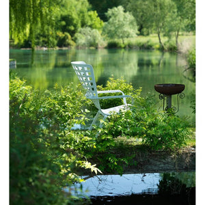   Square Perforated Reclining Outdoor Armchair | Oroa.com