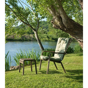   Square Perforated Reclining Outdoor Armchair | Oroa.com