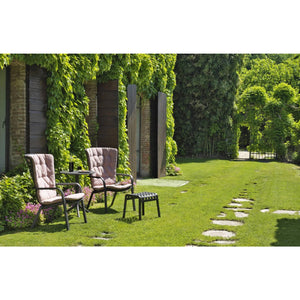   Square Perforated Reclining Outdoor Armchair | Oroa.com