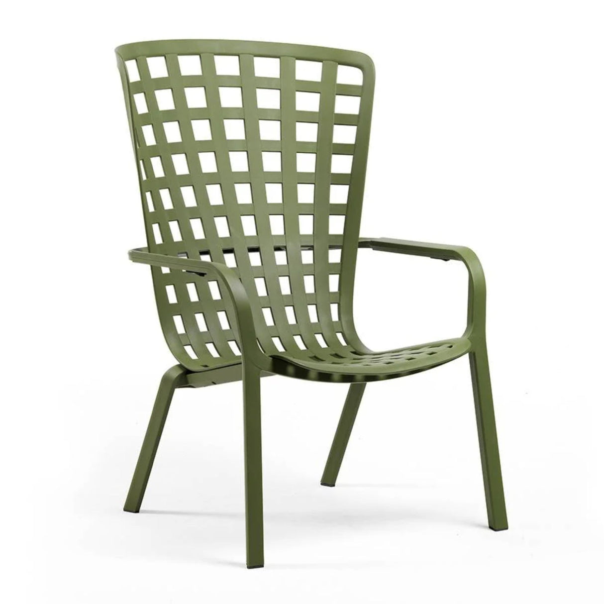   Square Perforated Reclining Outdoor Armchair | Oroa.com