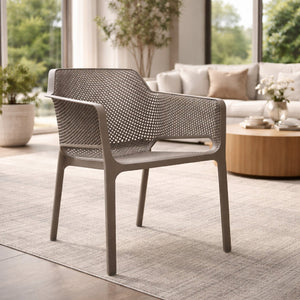   Square Perforated Outdoor Dining Armchair | Oroa.com
