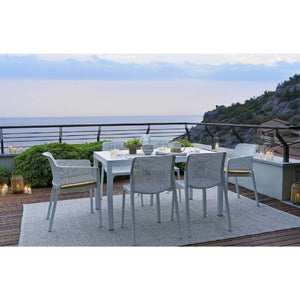   Square Perforated Outdoor Dining Armchair | Oroa.com