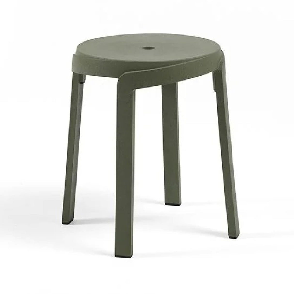   Regenerated Fiberglass Round Outdoor Stool | Oroa.com