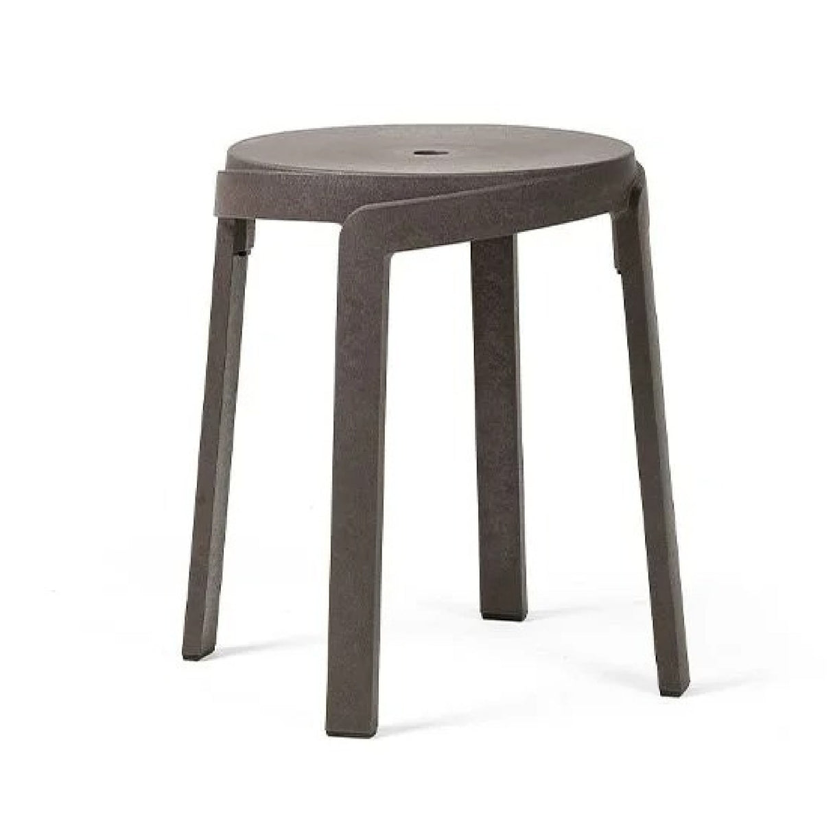   Regenerated Fiberglass Round Outdoor Stool | Oroa.com