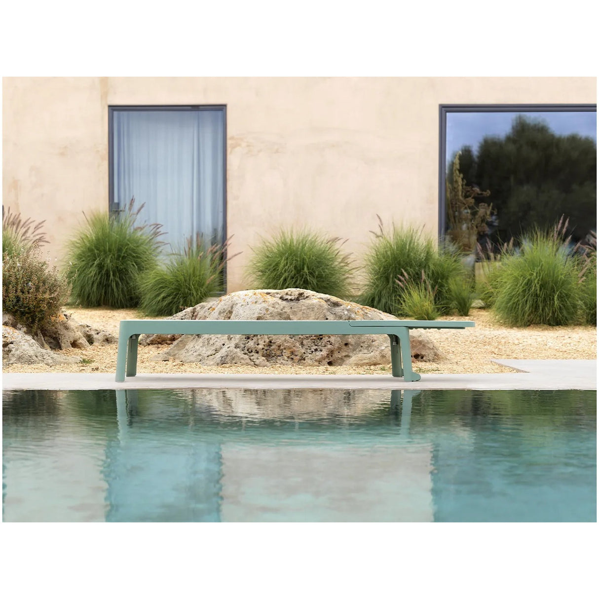   Stackable Fiberglass Outdoor Chaise Lounge | Oroa.com