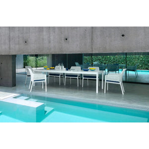   Aluminum Framed Extendible Outdoor Dining Table | Oroa.com