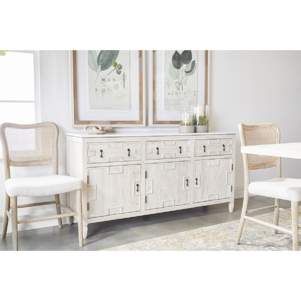   Cane-Back Dining Chair Set (2) | Oroa.com
