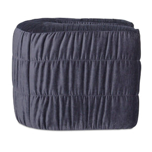   Blue Ruched Chenille Swivel Chair | Oroa.com