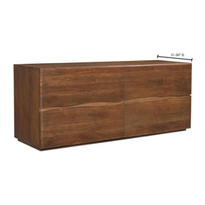   Modern European furniture - Live-Edge Acacia 4-Drawer Dresser - www.oroa.com | Oroa.com