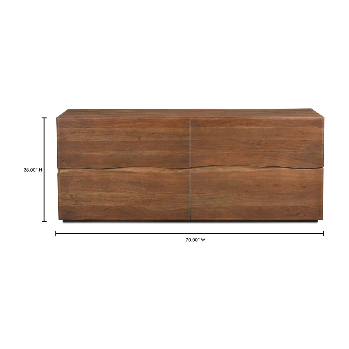   Modern European furniture - Live-Edge Acacia 4-Drawer Dresser - www.oroa.com | Oroa.com