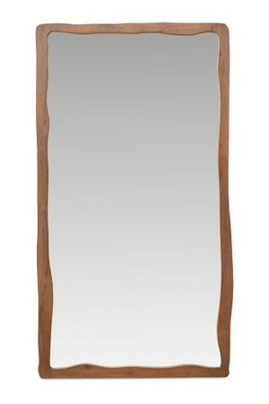   Modern European furniture - Brown Acacia Wood Mirror - www.oroa.com | Oroa.com