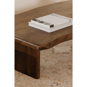   Modern European furniture - Brown Acacia Wood Coffee Table - www.oroa.com | Oroa.com