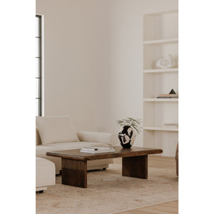   Modern European furniture - Brown Acacia Wood Coffee Table - www.oroa.com | Oroa.com