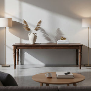   Modern European furniture - Brown Acacia Dining Table - www.oroa.com | Oroa.com