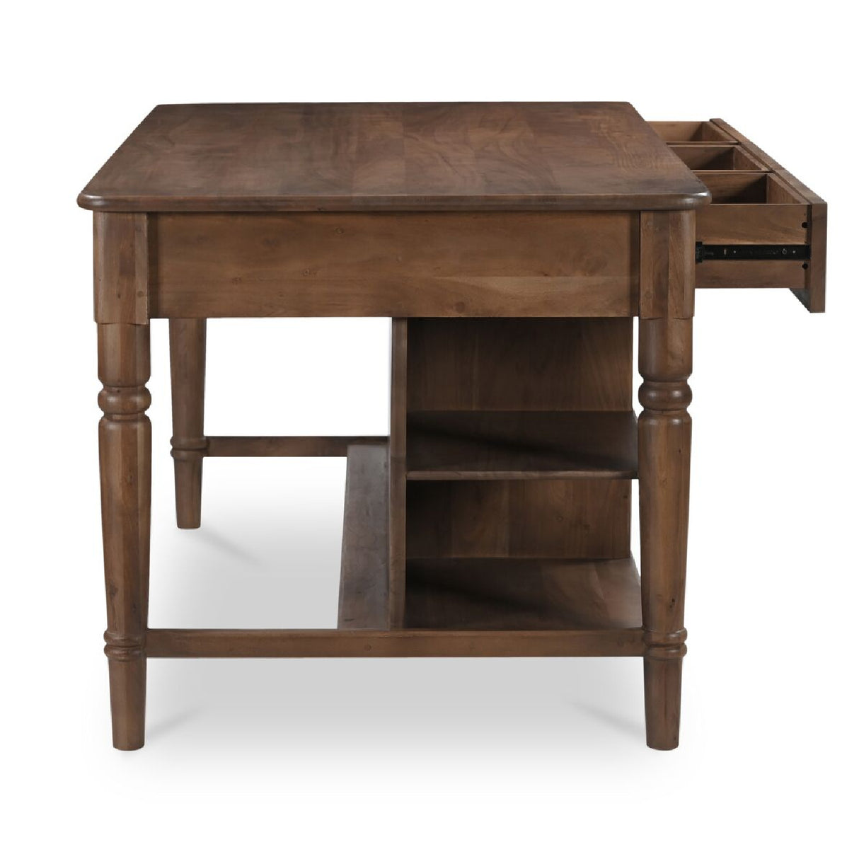   Modern European furniture - Acacia 3-Drawer Kitchen Island - www.oroa.com | Oroa.com