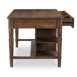   Modern European furniture - Acacia 3-Drawer Kitchen Island - www.oroa.com | Oroa.com
