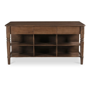   Modern European furniture - Acacia 3-Drawer Kitchen Island - www.oroa.com | Oroa.com