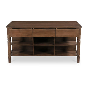   Modern European furniture - Acacia 3-Drawer Kitchen Island - www.oroa.com | Oroa.com