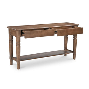   Modern European furniture - 2-Drawer Acacia Console Table - www.oroa.com | Oroa.com