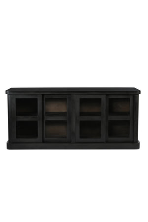   Modern European furniture - Black 4-Sliding Door Sideboard - www.oroa.com | Oroa.com