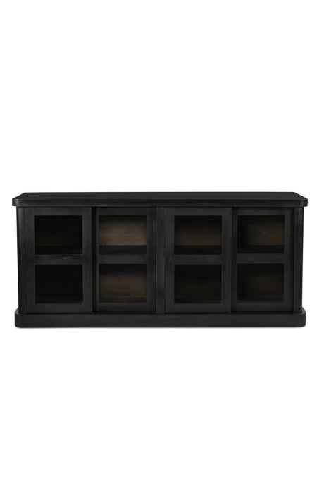   Modern European furniture - Black 4-Sliding Door Sideboard - www.oroa.com | Oroa.com