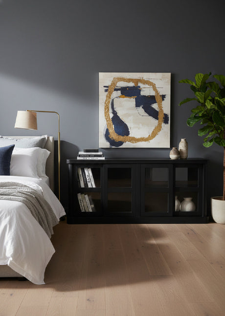   Modern European furniture - Black 4-Sliding Door Sideboard - www.oroa.com | Oroa.com