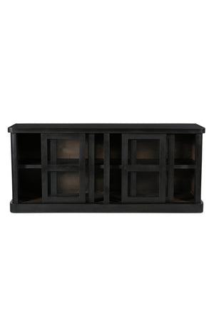   Modern European furniture - Black 4-Sliding Door Sideboard - www.oroa.com | Oroa.com