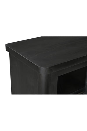   Modern European furniture - Black 4-Sliding Door Sideboard - www.oroa.com | Oroa.com