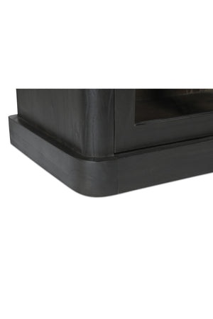   Modern European furniture - Black 4-Sliding Door Sideboard - www.oroa.com | Oroa.com