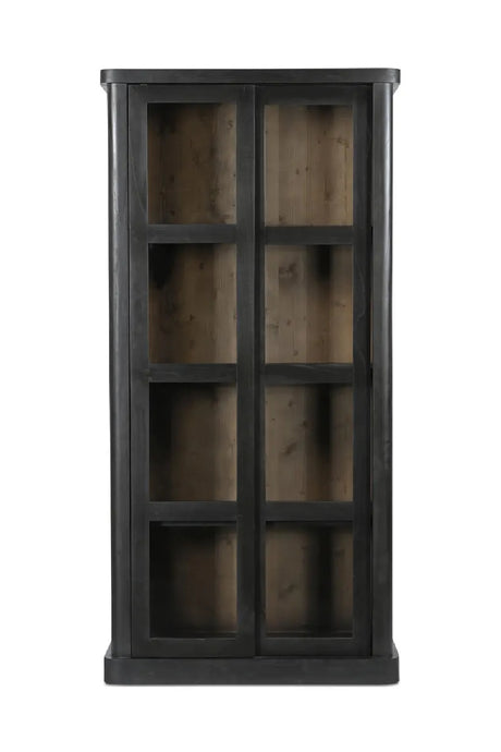   Modern European furniture - Black Sliding-Door Tall Cabinet - www.oroa.com | Oroa.com